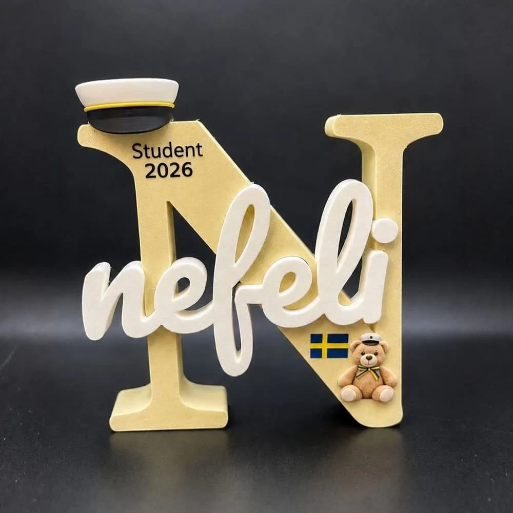 3D Standing Name Plaque